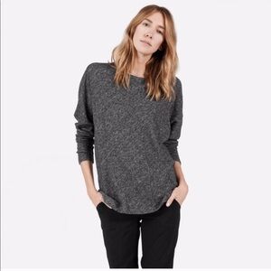 Everlane Wool Blend Marled Gray Pullover Sweater​​​​​